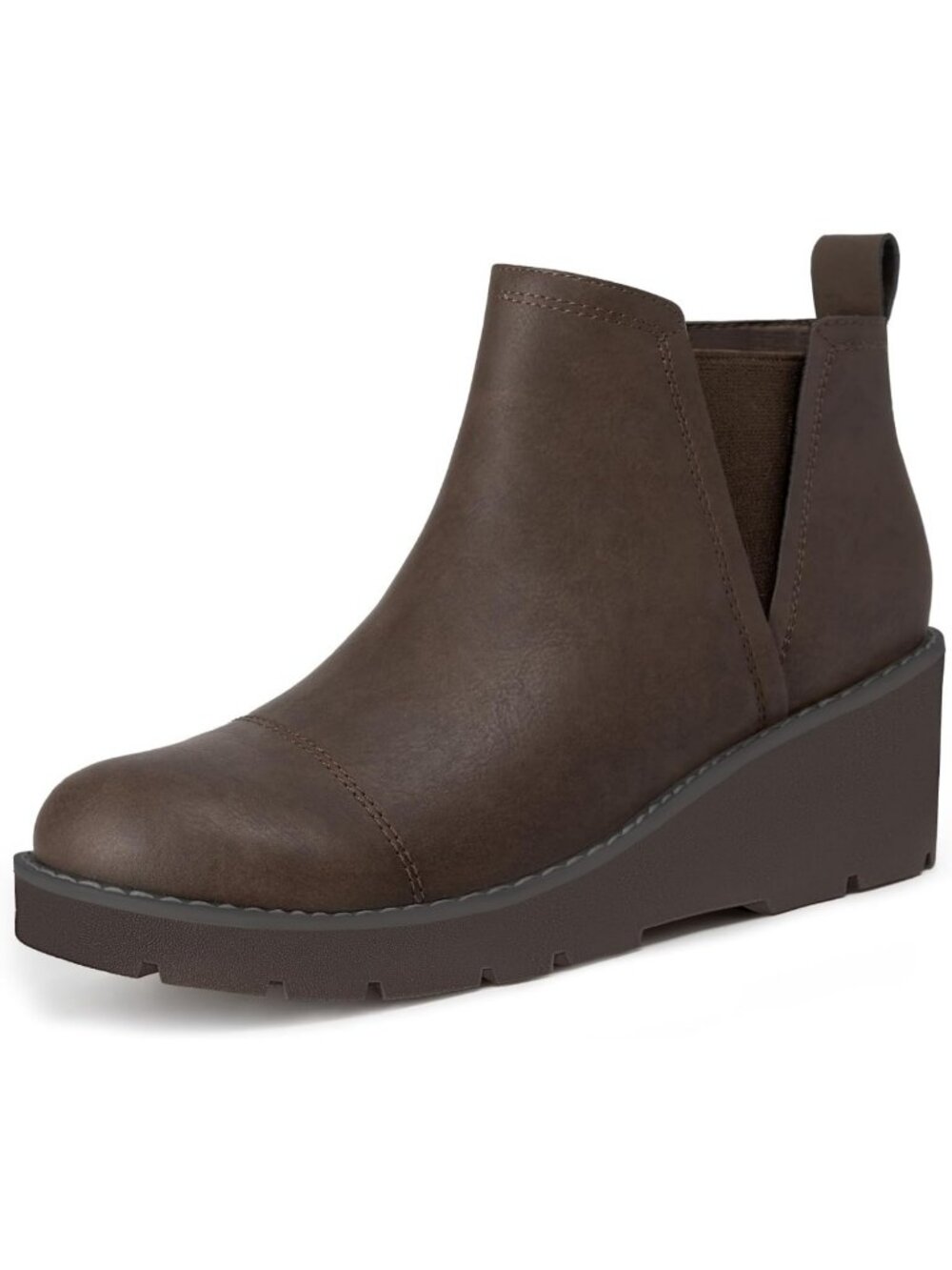 Stylish Women's Low Heel Platform Wedge Ankle Boots for Comfort & Fashion